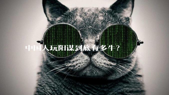 中国人玩阳谋到底有多牛？