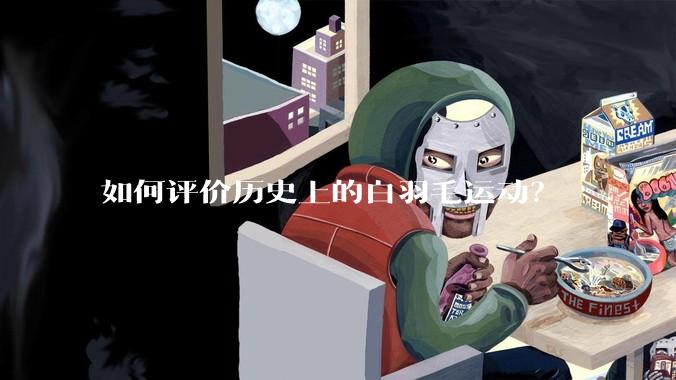 如何评价历史上的白羽毛运动？